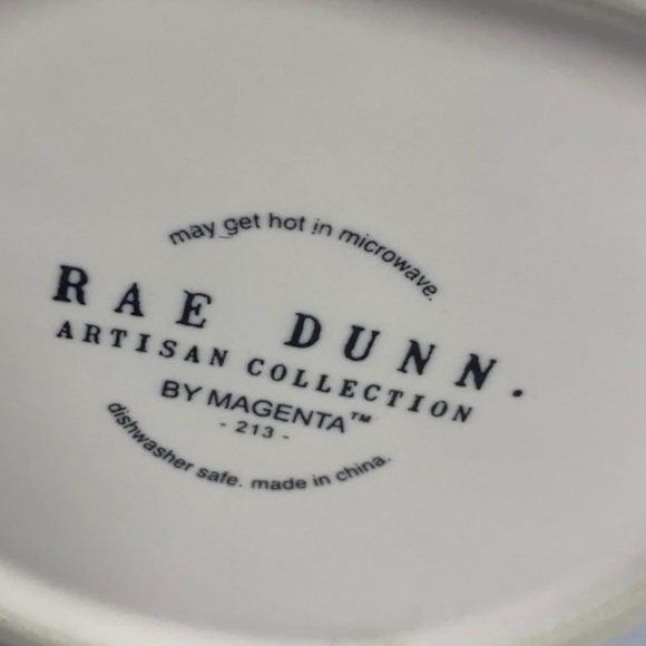 Rae Dunn THATS ALL YOLKS yellow white mug NEW - Picture 3 of 3